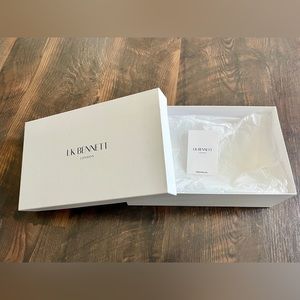 LK Bennett Shoe Box Empty With Tissue Paper and Card, Authentic